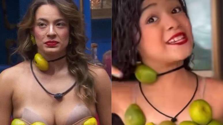 Casca de laranja! Modelo mirim imita Bia do 'BBB 24'