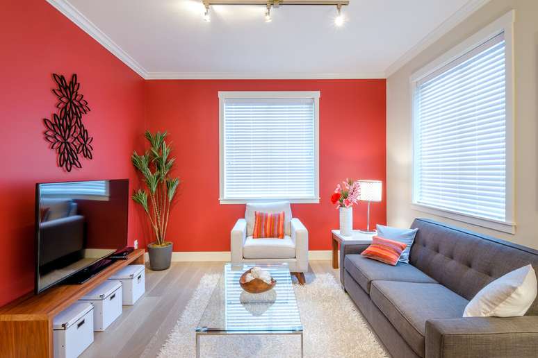 Red is a color that highlights the environment Red is a color that highlights the environment