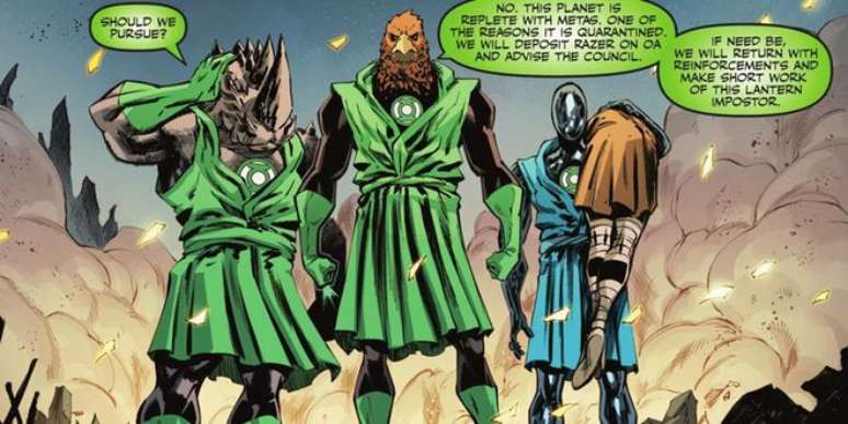 Os poderosos Lanternas dos Planetas Unidos (Imagem: Reprodução/DC Comics)