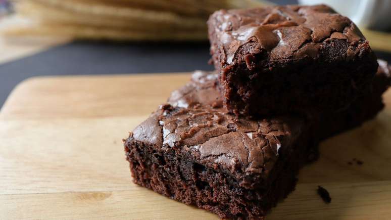 Brownie de chocolate com chia –