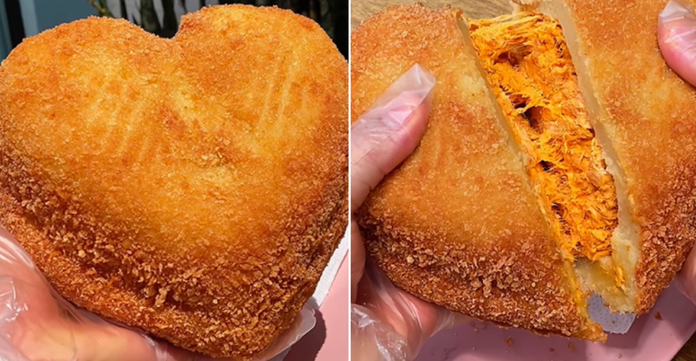 'Coraxinha', coxinha em formato de coração viraliza nas redes sociais