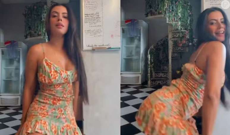 Fernanda sensualiza em vídeo de funk nas redes sociais após 'BBB 24'.