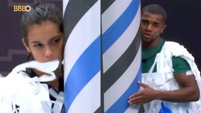 Alane e Davi na Prova do Finalista