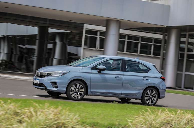 Honda City fechou o top 10 entre os hatches em 2023, mas com números muito modestos (Imagem: Divulgação/Honda)