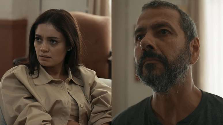 Eliana (Sophie Charlotte) e José Inocêncio (Marcos Palmeira) em Renascer (Divulgação / TV Globo)