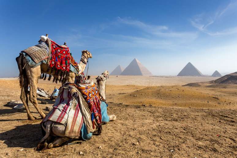 As três pirâmides são grandes atrativos de Cairo 