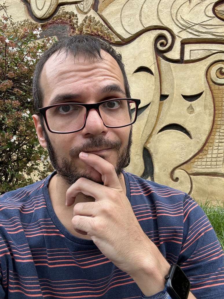 iPhone 15 Pro selfies are high quality (Image: Felipe Junqueira/Canaltech) iPhone 15 Pro selfies are high quality (Image: Felipe Junqueira/Canaltech)