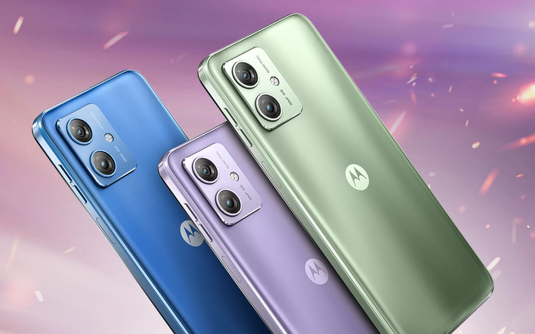 Moto G64 será vendido em três opções de cores (Imagem: Divulgação/Motorola)