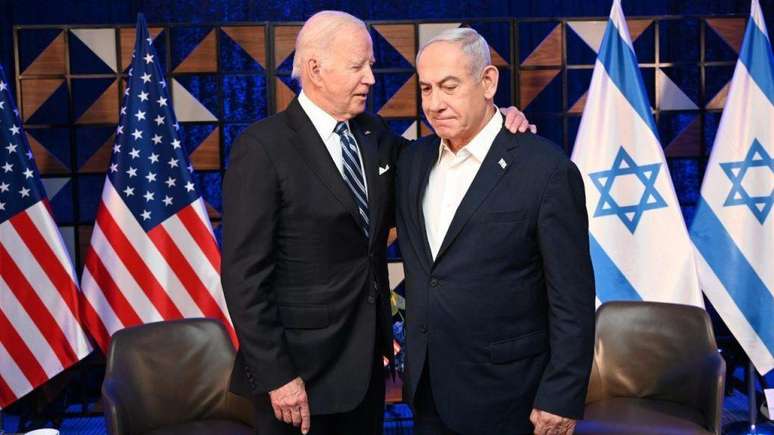 O presidente dos EUA, Joe Biden, expressou apoio a Israel após o ataque realizado pelo Irã