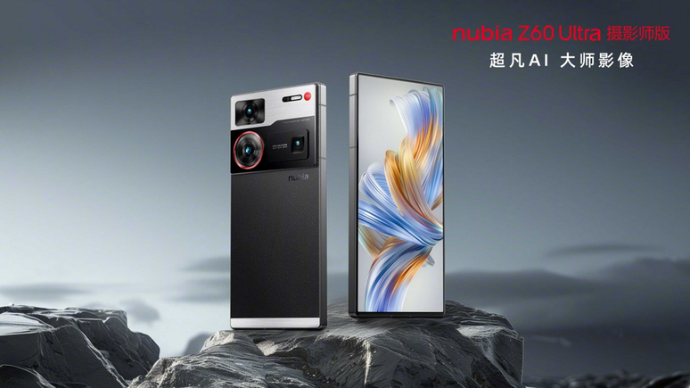 Nubia Z60 Ultra Photographic Edition chegou ao mercado global com recursos de IA para fotos (Imagem: Divulgação/Nubia)