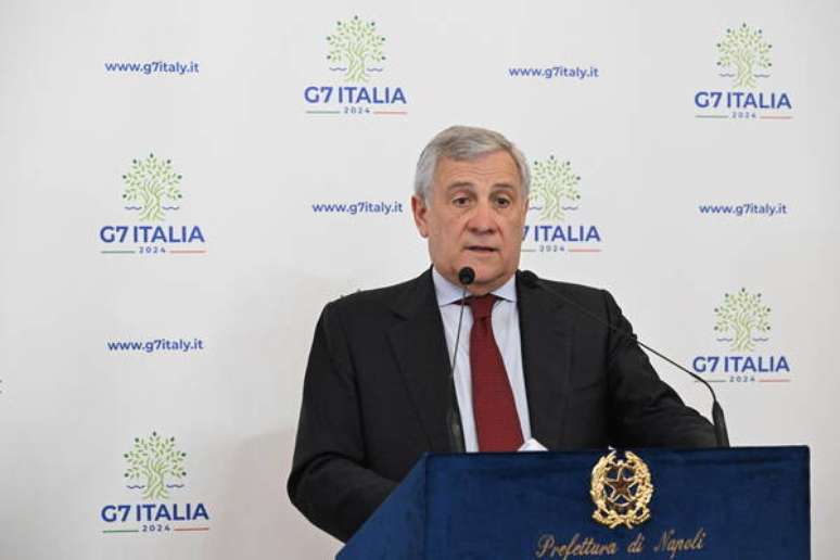 Antonio Tajani preside reunião do G7 em Capri, na Itália