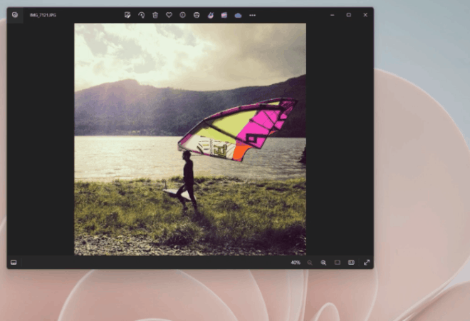 App Fotos do Windows ganha botão de integração com o Microsoft Designer (Imagem: Divulgação/Microsoft)
