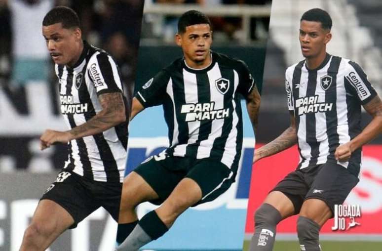 Fotos: Vitor Silva/Botafogo - Legenda: Trio não será utilizado pelo técnico Artur Jorge