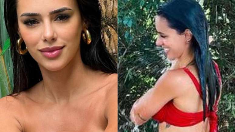 In a low-cut bikini, Bruna Biancardi enjoys a day on the beach and her body surprises