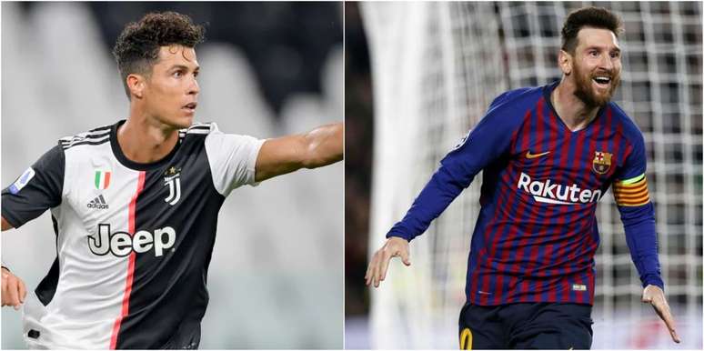 Posts de Cristiano Ronaldo e Lionel Messi estão entre os mais curtidos do Instagram (Imagem: Divulgação/Juventus/Barcelona)