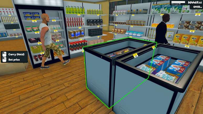 Cuidando do seu mercadinho em Supermarket Simulator (Imagem: Divulgação/Nokta Games)