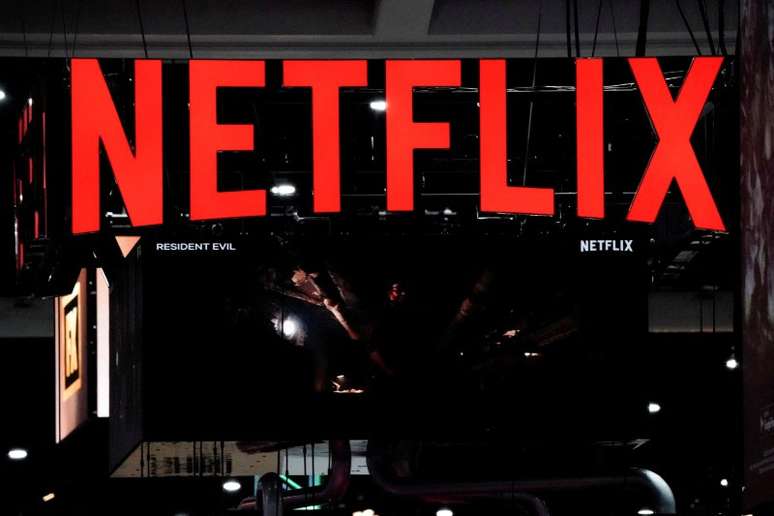 Logo da Netflix na Comic-Con em San Diego, Califórnia, EUA
21/7/2022 REUTERS/Bing Guan/Arquivo