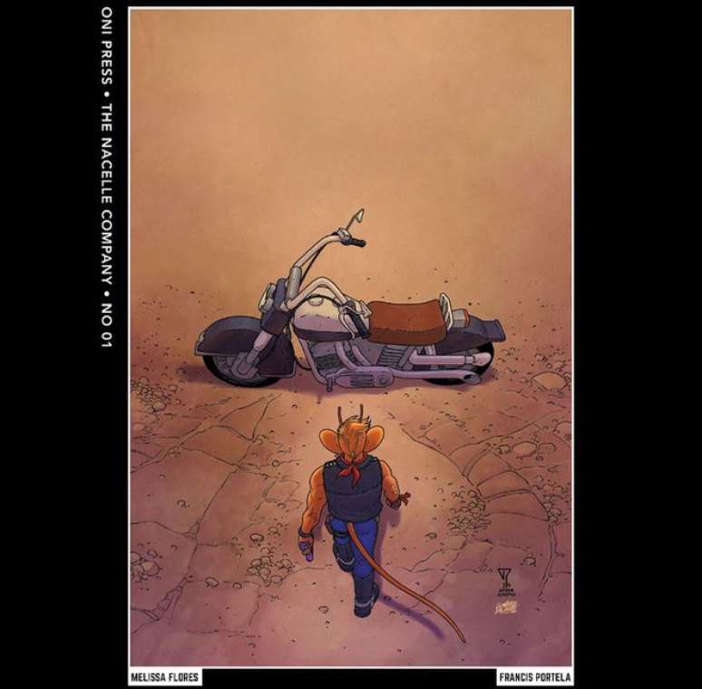 Biker Mice From Mars #1 terá variante em homenagem a Akira (Imagem: Reprodução/Oni Press)