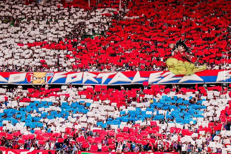 Mosaico da torcida do Fortaleza. 