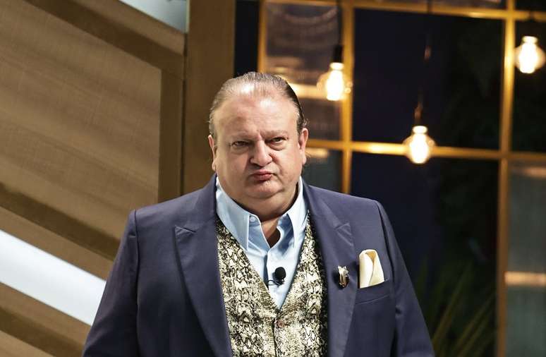 Erick Jacquin nas gravações de MasterChef