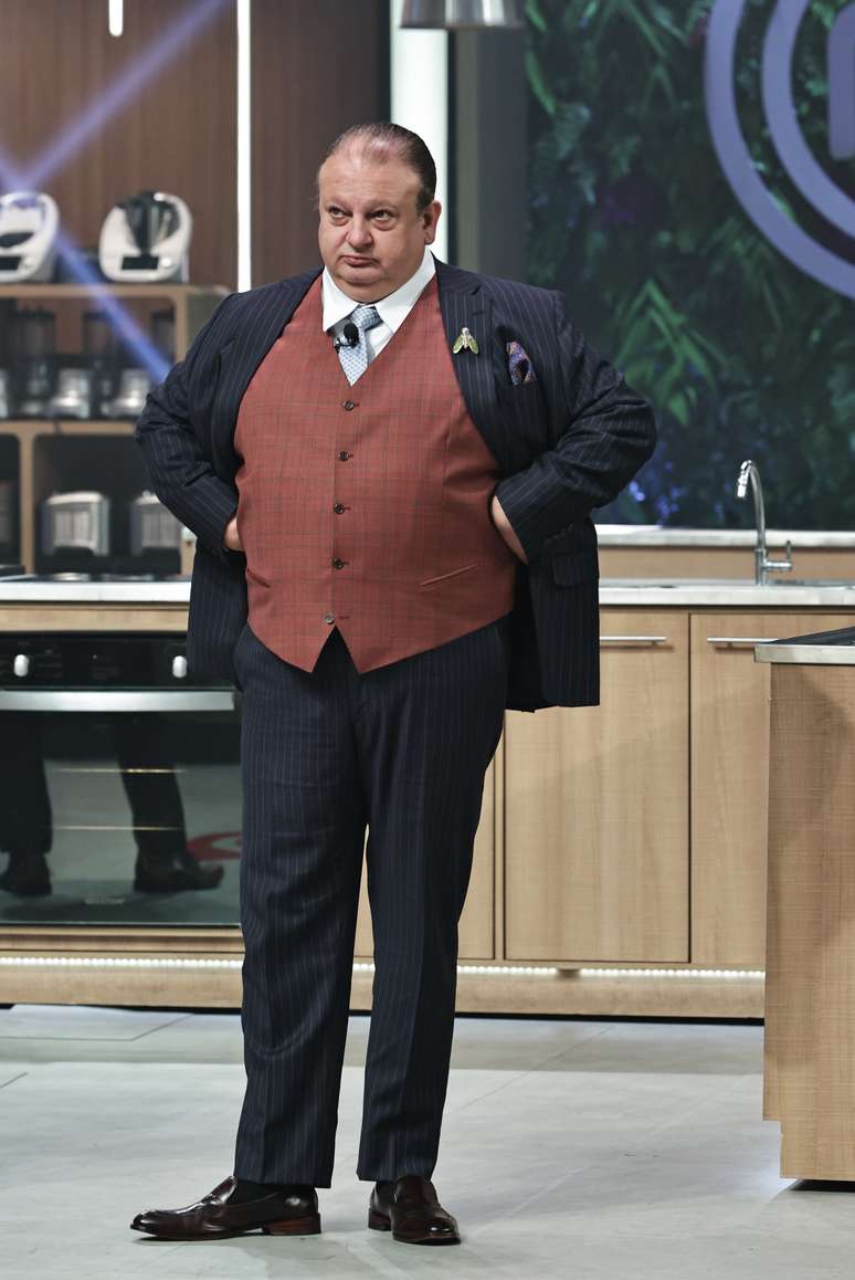 Erick Jacquin nas gravações de MasterChef