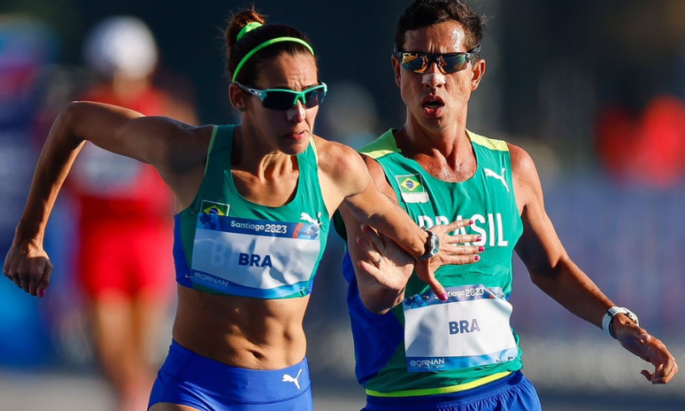 Caio Bonfim e Viviane Lyra (Wagner Carmo-CBAt)