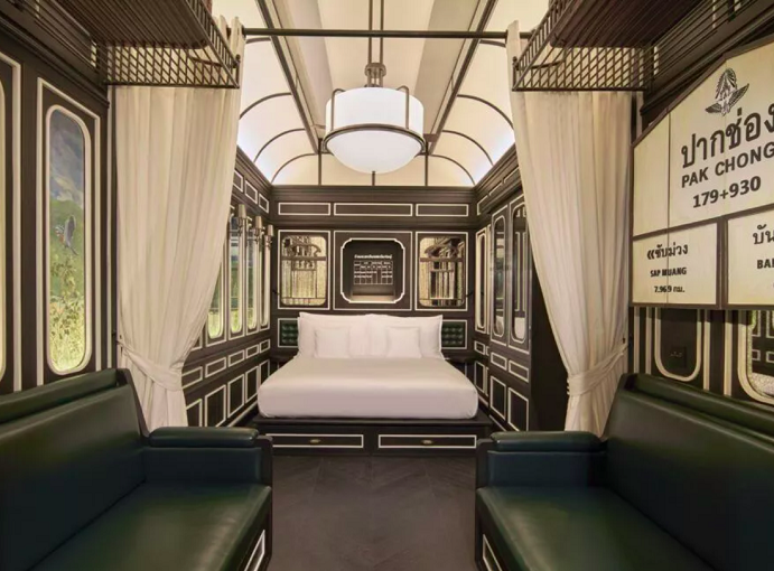 Um novo resort de luxo, projetado dentro de vagões de trens na Tailândia, ganhou destaque na mídia internacional e está deixando alguns turistas babando pelo lugar.