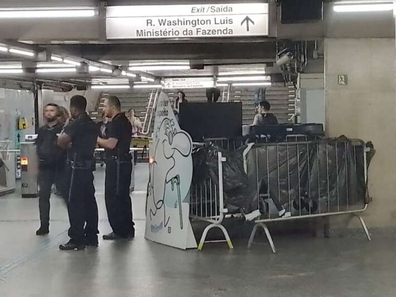 Local da ocorrência foi isolado na Estação da Luz