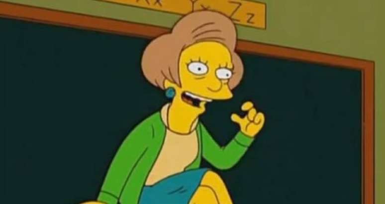 Edna Krabappel, professora de Bart em 'Os Simpsons'