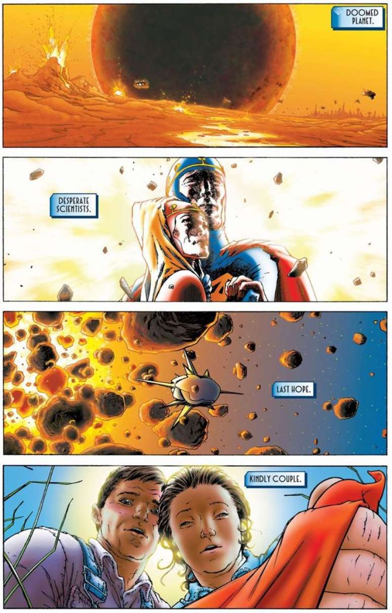 A origem do Superman publicada em 2006 (Imagem: Reprodução/DC Comics)