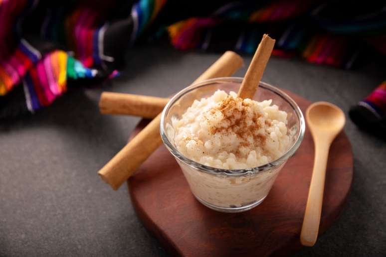 Arroz-doce com leite de coco 