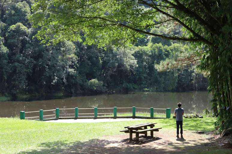 Lago das Carpas, no Núcleo Águas Claras 