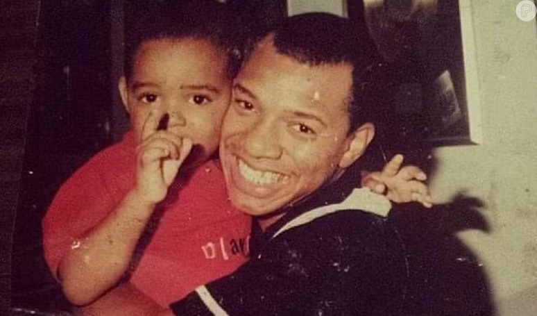 Anderson’s eldest son Leonardo, from Molejo, posts photo and says emotional farewell: ‘I’m on your lap today and forever’