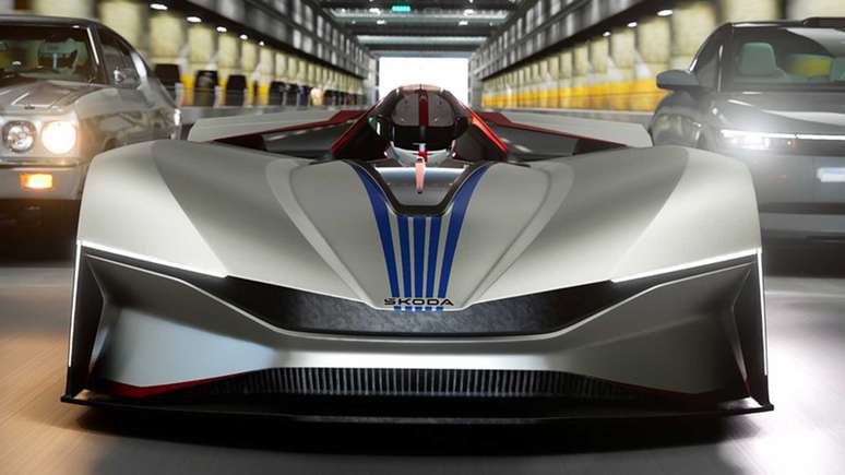 ŠKODA Vision Gran Turismo é totalmente elétrico e foi feito para ser utilizado em Gran Turismo 7
