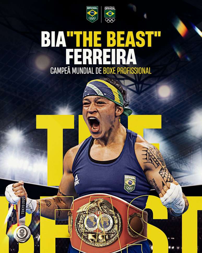 Bia Ferreira conquistou título mundial de boxe 