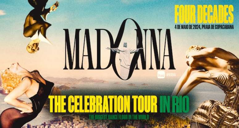Madonna faz show histórico no Rio de Janeiro para encerrar a 'The Celebration Tour', em 4 de maio.