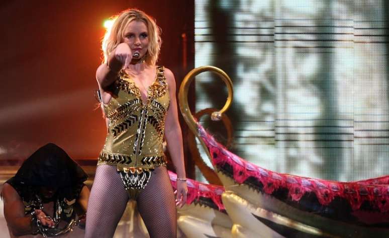 Britney Spears em show no Rio de Janeiro em 2011.