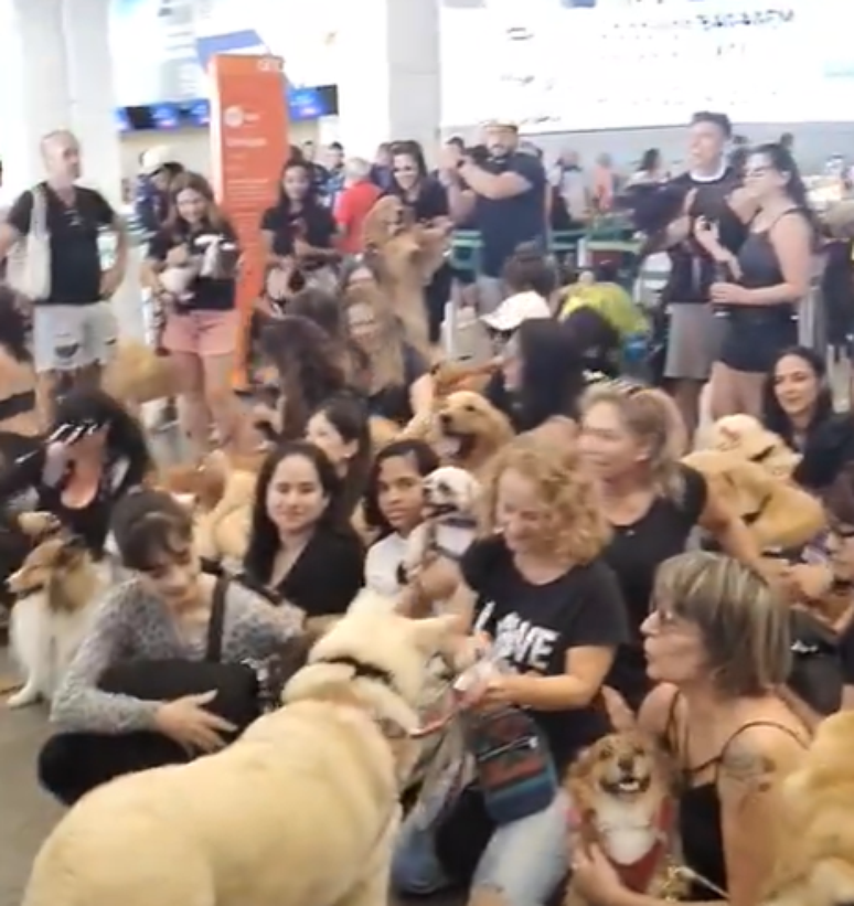 Ato em protesto pela morte do cão Joca em Brasília 
