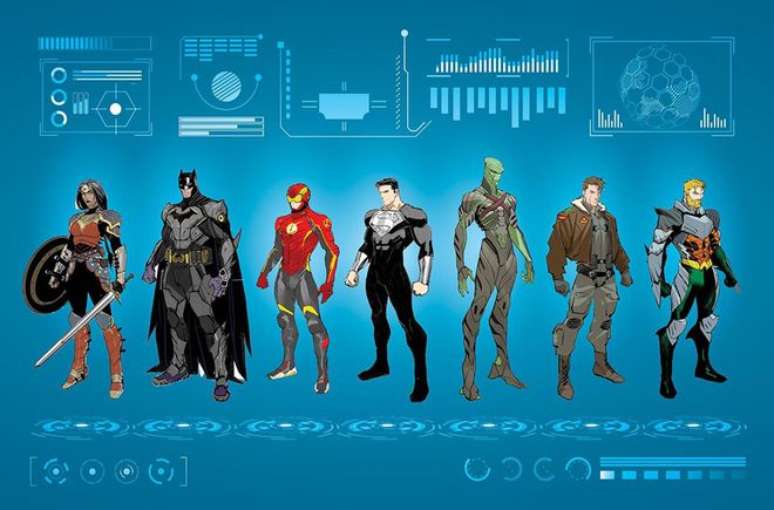 Liga da Justiça terá um upgrade em seus uniformes (Imagem: Reprodução/DC Comics)
