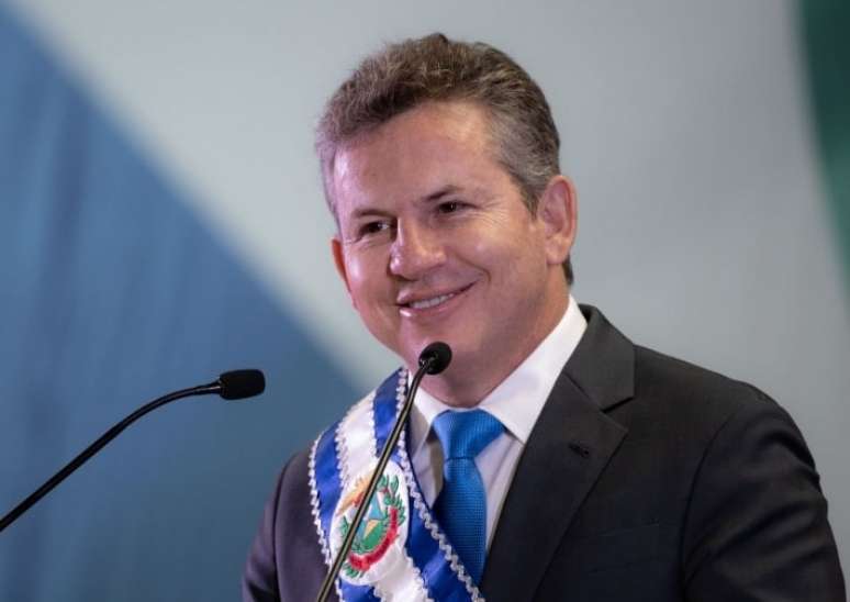 O governador de Mato Grosso, Mauro Mendes