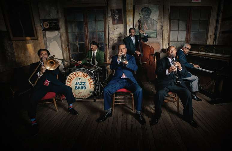 A banda do Preservation Hall apresenta um repertório cheio de clássicos