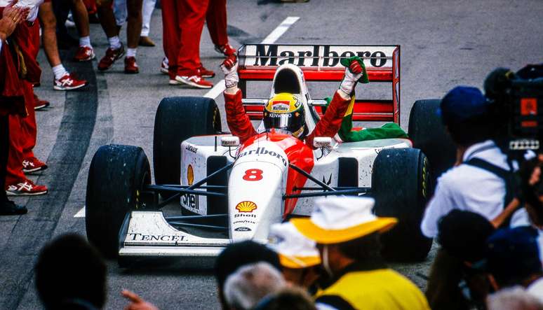 Senna em ação em 1993
