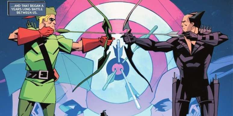 Nova origem torna rivalidade entre o Arqueiro Verde e Merlyn em algo mais pessoal (Imagem: Reprodução/DC Comics)