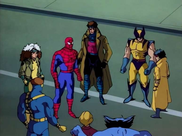 O Homem-Aranha já tinha aparecido no desenho cássico dos X-Men (Imagem: Reprodução/Marvel)