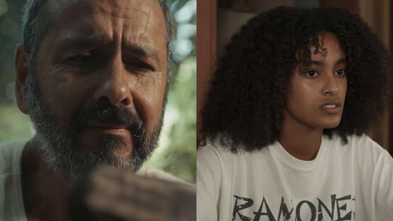 José Inocêncio (Marcos Palmeira) e Teca (Lívia Silva) em Renascer (Divulgação / TV Globo)