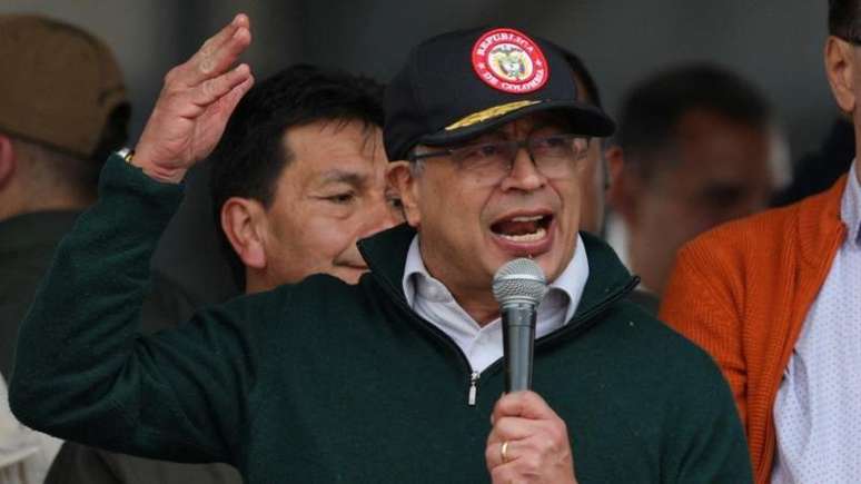 Gustavo Petro anunciou o rompimento durante discurso em Bogotá