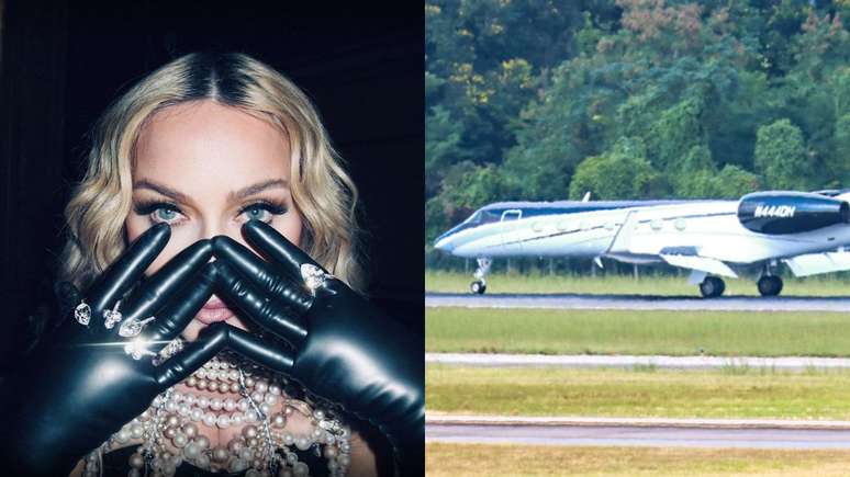 Look at the price of the jet with which Madonna arrived in Brazil