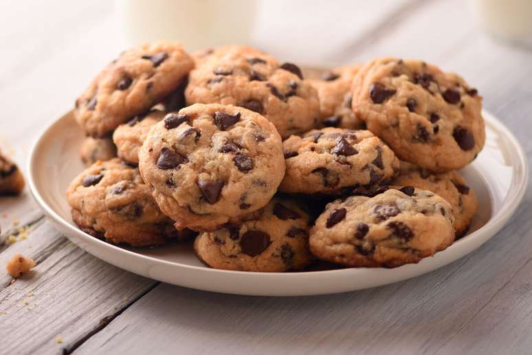 Cookies com gotas de chocolate 