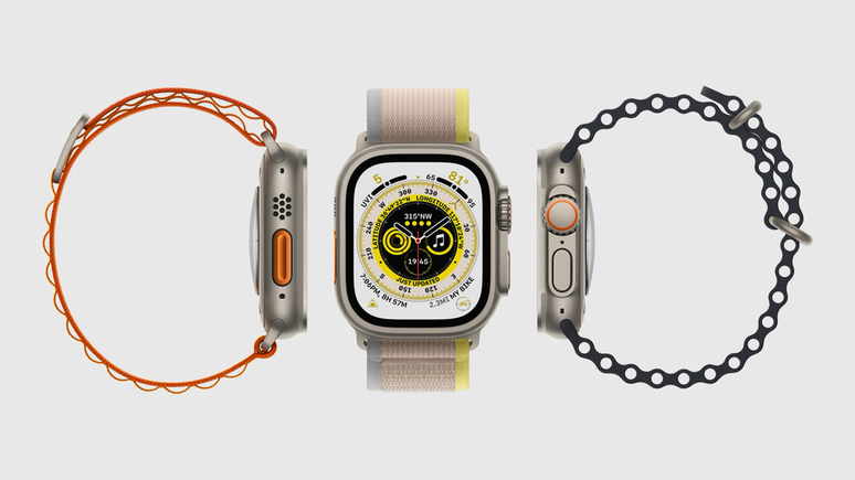 Apple Watch Ultra 2 foi lançado no ano passado com poucas mudanças, e terceira geração pode estrear com ainda menos novidades em 2024 (Imagem: Divulgação/Apple)