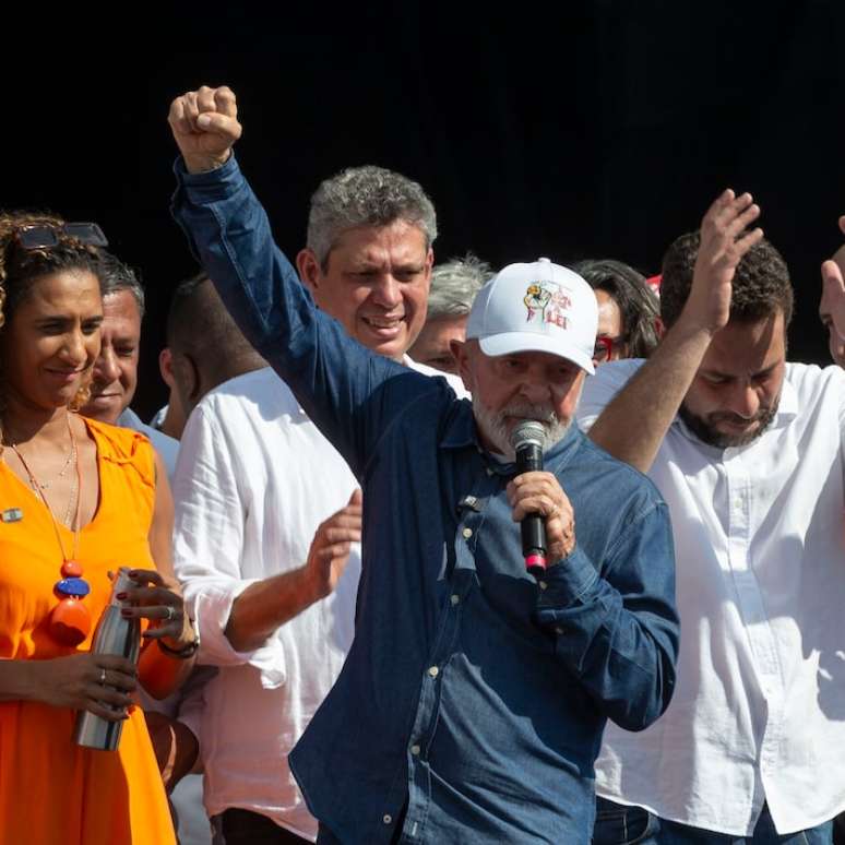 Lula em ato do 1º de Maio em São Paulo
